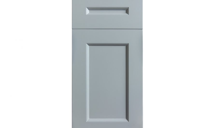 Фасад крашенный фрезерованный матовый 19 мм Экран 45 RAL 7040