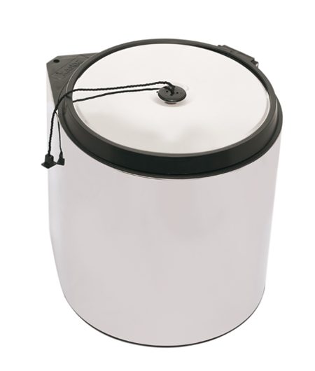 Ведро 10л выдвижное для мусора Starax хром (S-2251)