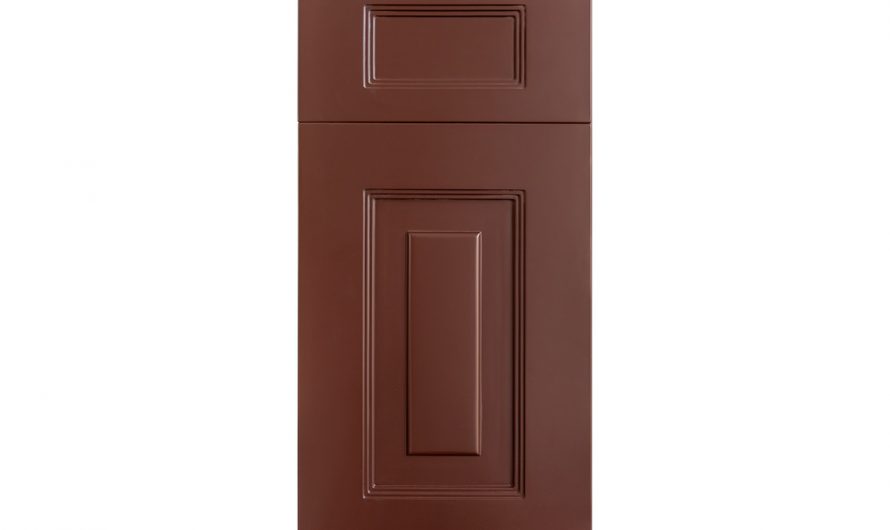 Фасад крашенный фрезерованный матовый 19 мм KL-08 RAL 8017