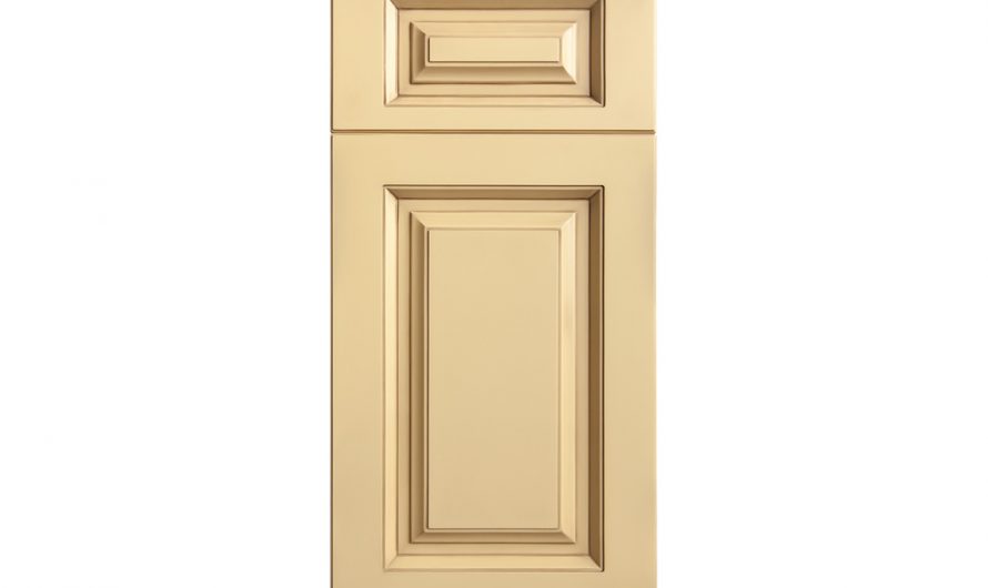 Фасад крашенный фрезерованный матовый 19 мм KL-011 RAL 1014 патина светлый орех