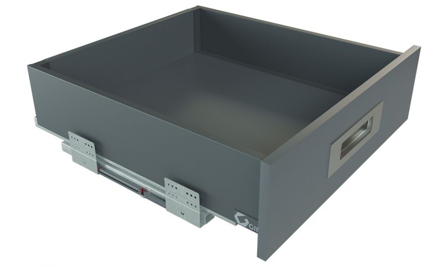 Выдвижной ящик GIFF PRIME FlatBox L=400 H=116 графит
